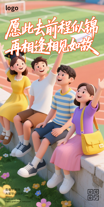 毕业季卡通海报28