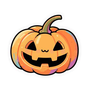 万圣节南瓜手绘