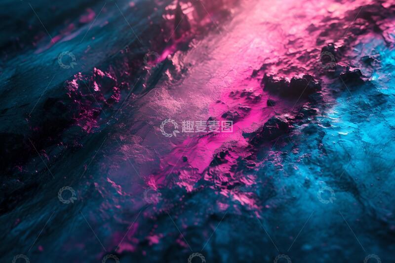 高清大图下载【趣麦麦图】粉色和蓝色背景2