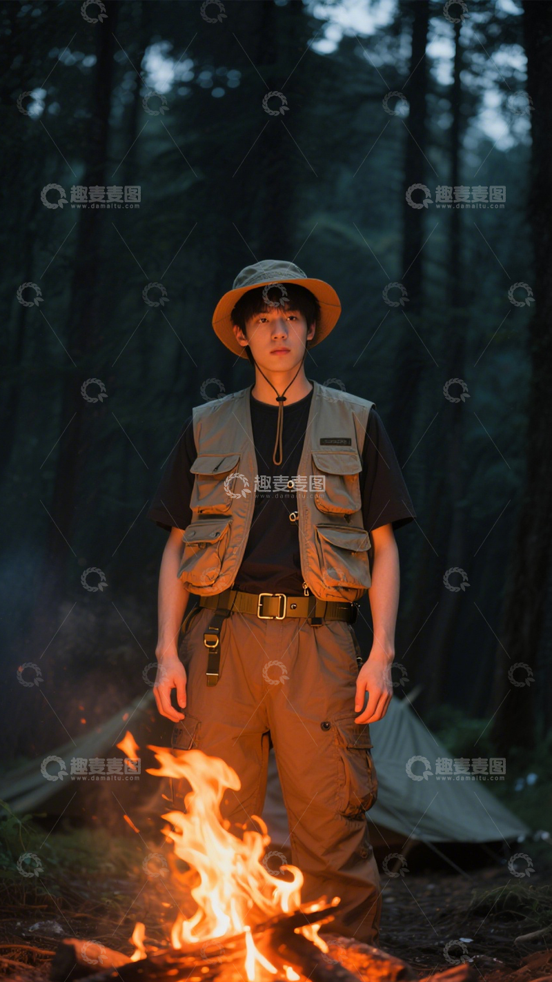 高清大图下载【趣麦麦图】户外露营自然氛围