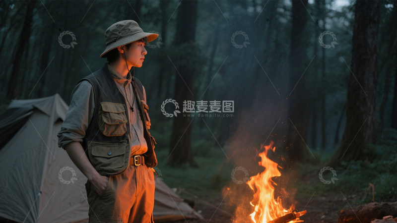 高清大图下载【趣麦麦图】户外露营自然氛围3