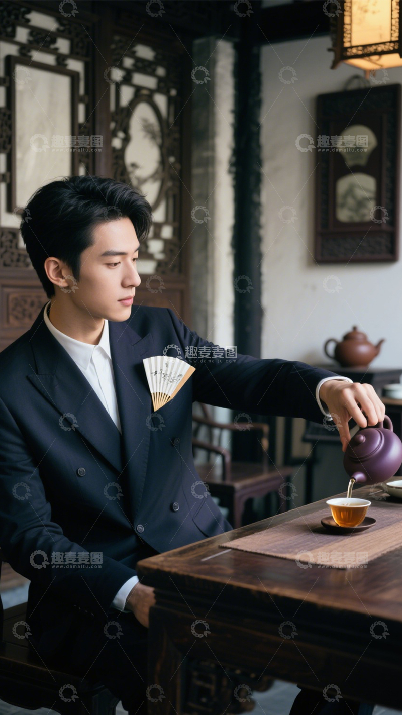 高清大图下载【趣麦麦图】中式茶叙雅静国风2