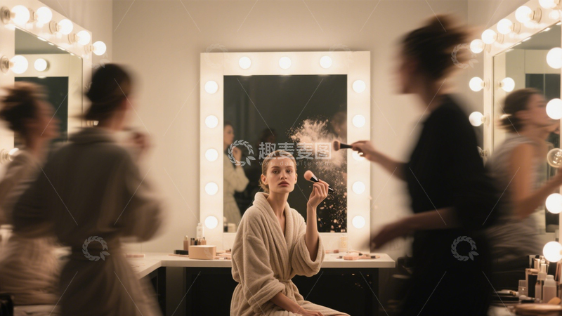 高清大图下载【趣麦麦图】化妆间时尚氛围感3