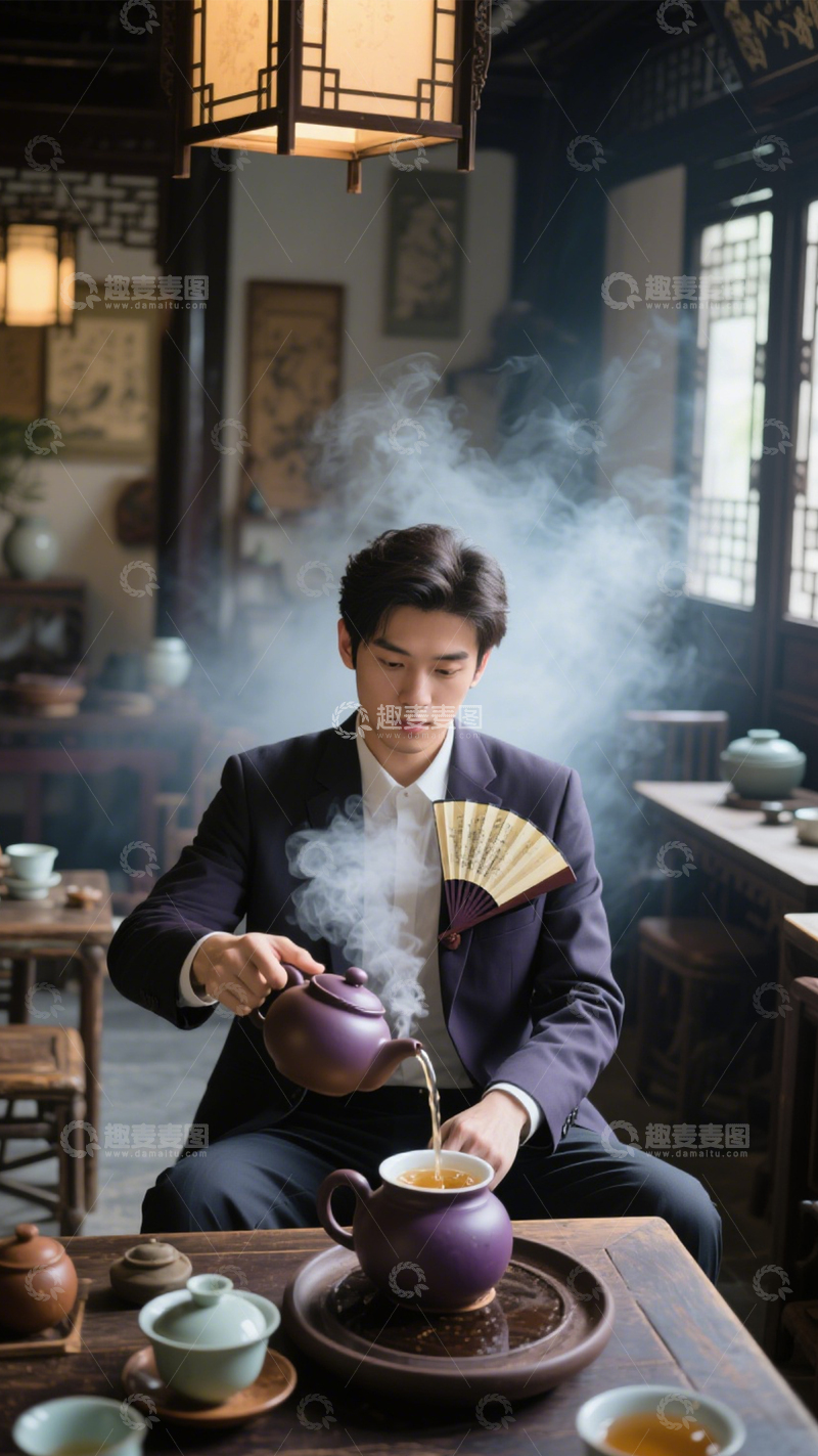 高清大图下载【趣麦麦图】中式茶叙雅静国风3