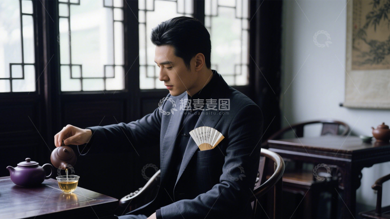 高清大图下载【趣麦麦图】中式茶叙雅静国风