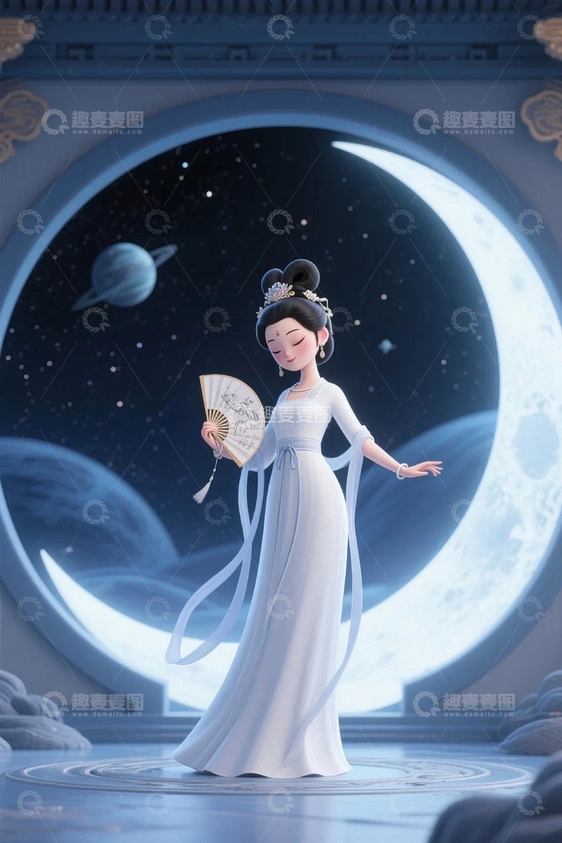 高清大图下载【趣麦麦图】中秋节嫦娥人物119
