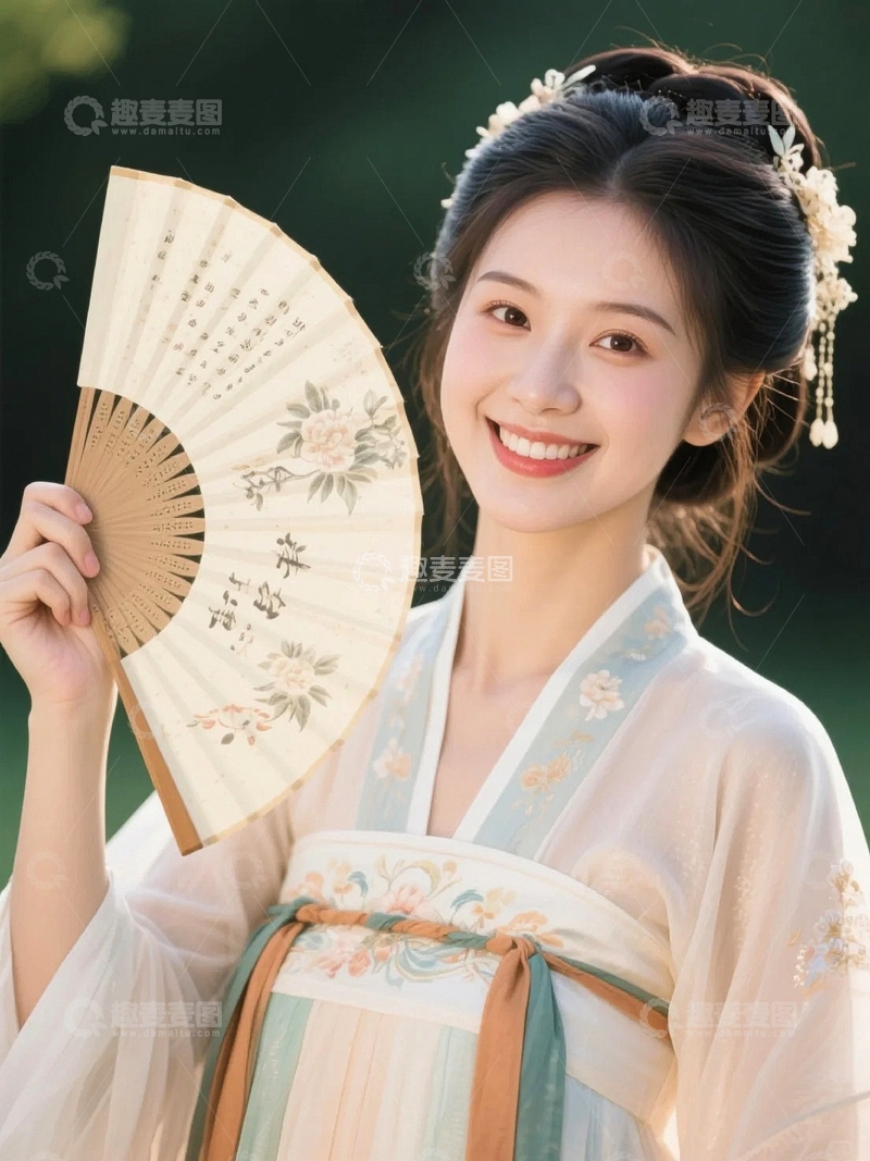 高清大图下载【趣麦麦图】古装人物女孩