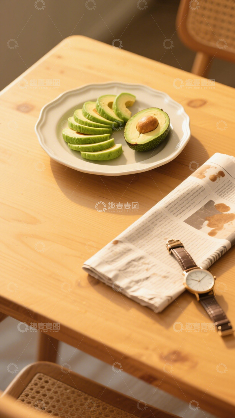 高清大图下载【趣麦麦图】牛油果简约健康生活3