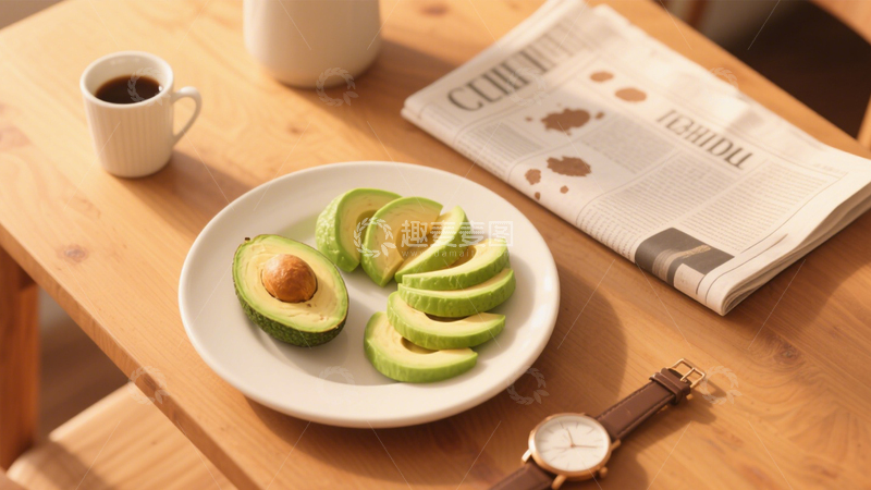 高清大图下载【趣麦麦图】牛油果简约健康生活2