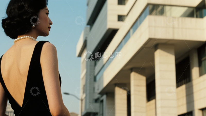 高清大图下载【趣麦麦图】都市背影优雅复古1