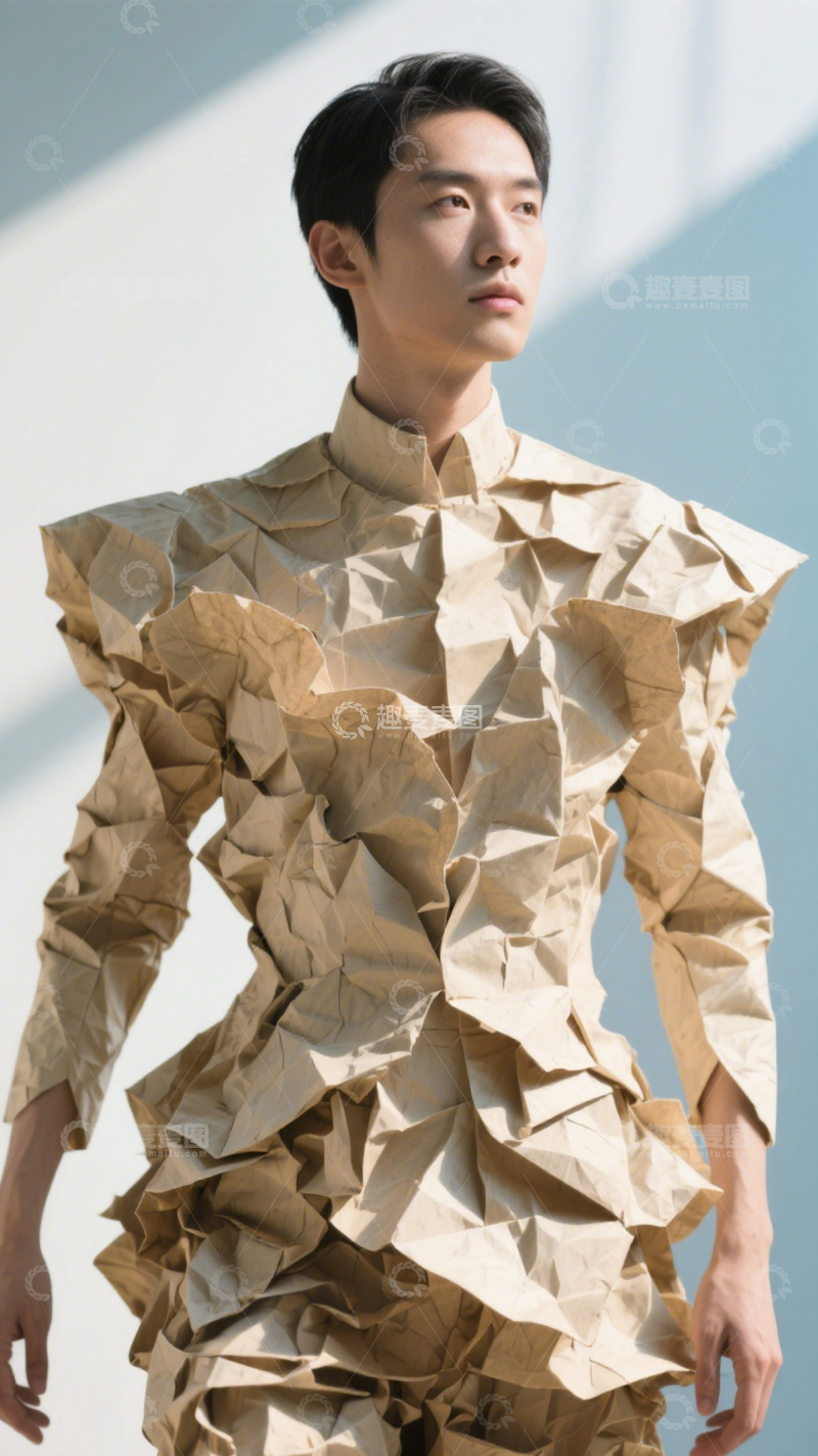 高清大图下载【趣麦麦图】折纸服饰创意时尚