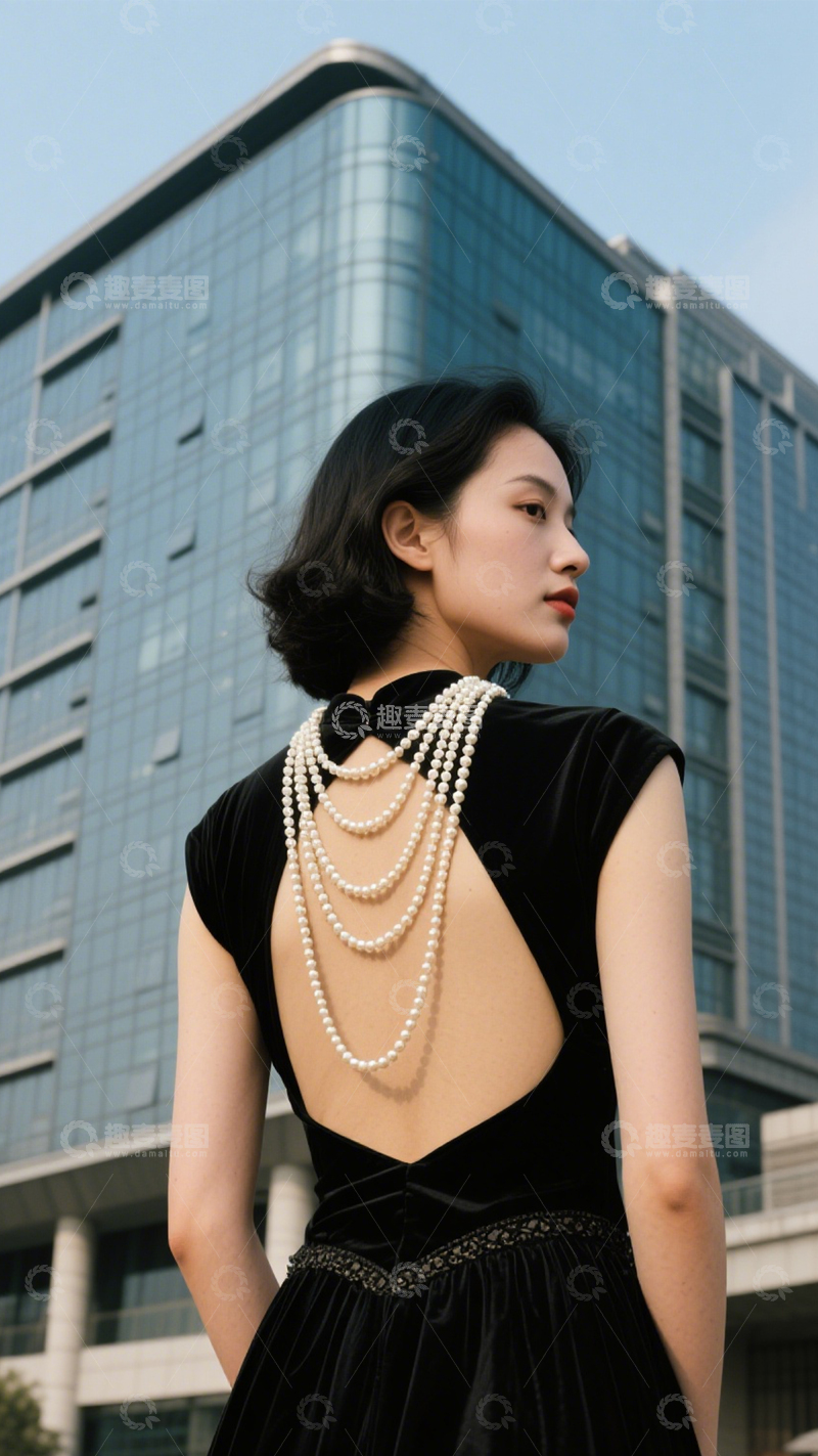 高清大图下载【趣麦麦图】都市背影优雅复古3