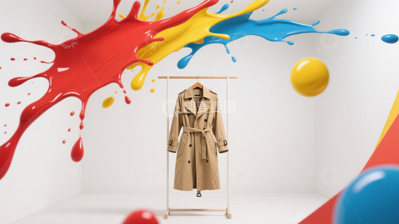 高清大图下载【趣麦麦图】泼墨风衣艺术潮流