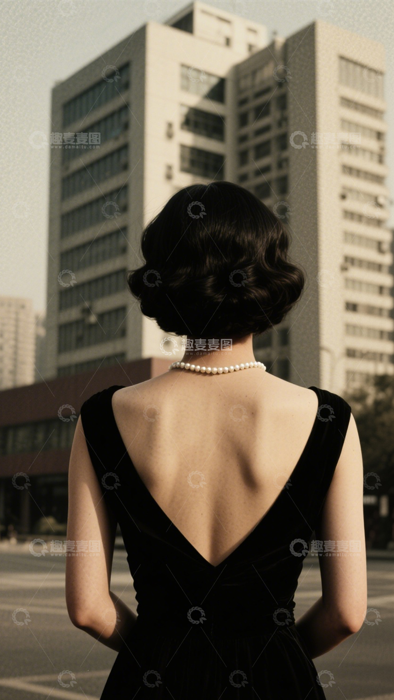 高清大图下载【趣麦麦图】都市背影优雅复古