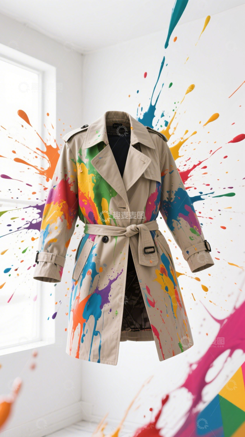 高清大图下载【趣麦麦图】泼墨风衣艺术潮流3
