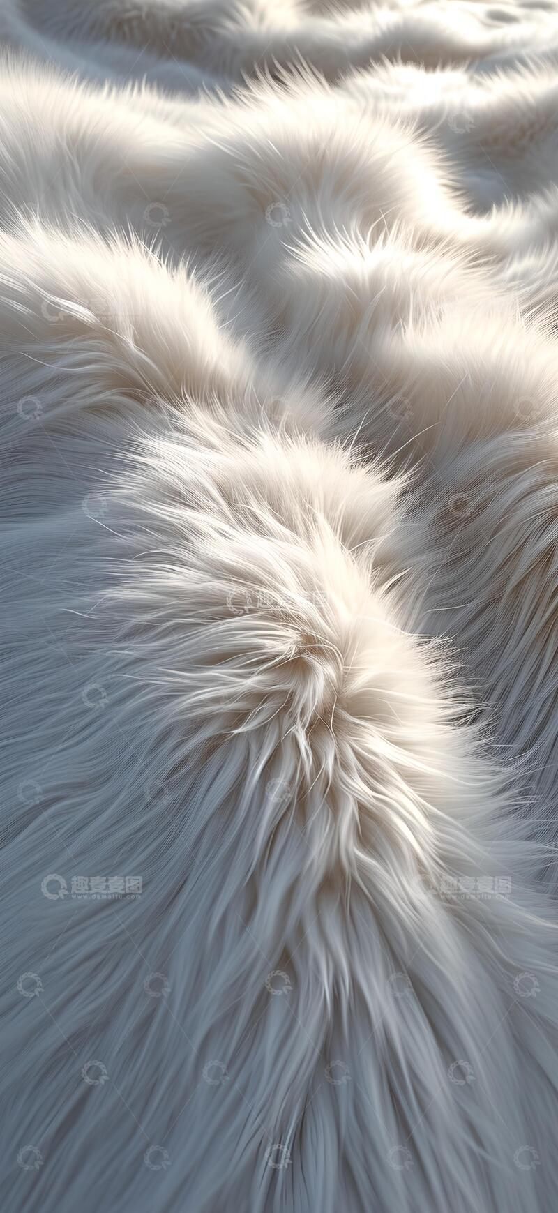 高清大图下载【趣麦麦图】白色的皮毛制造1