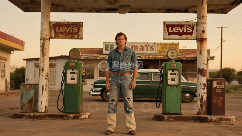 高清大图下载【趣麦麦图】复古牛仔街头风尚3