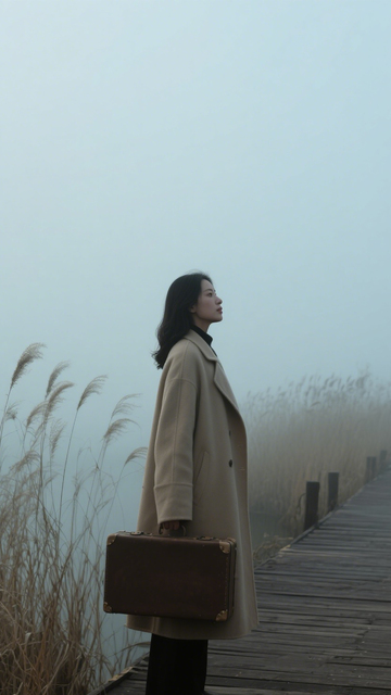 雾中独行萧瑟旅途1