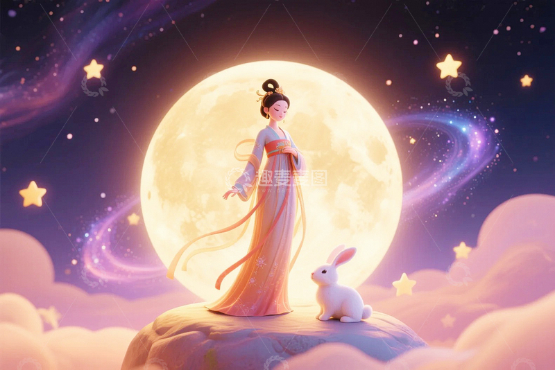 高清大图下载【趣麦麦图】中秋节嫦娥人物129