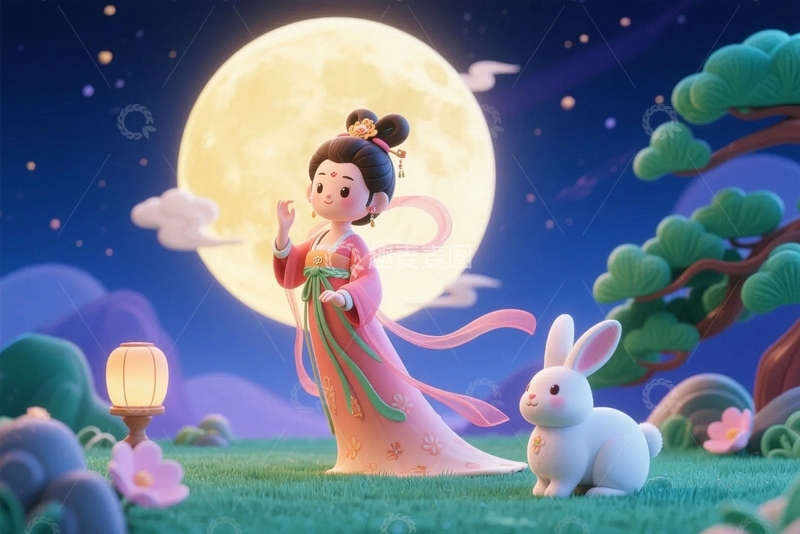 高清大图下载【趣麦麦图】中秋节嫦娥人物126