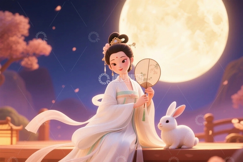 高清大图下载【趣麦麦图】中秋节嫦娥人物127