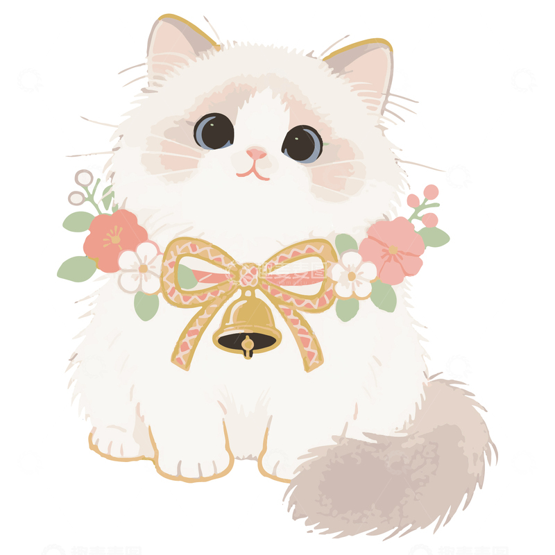 带着花环的布偶猫