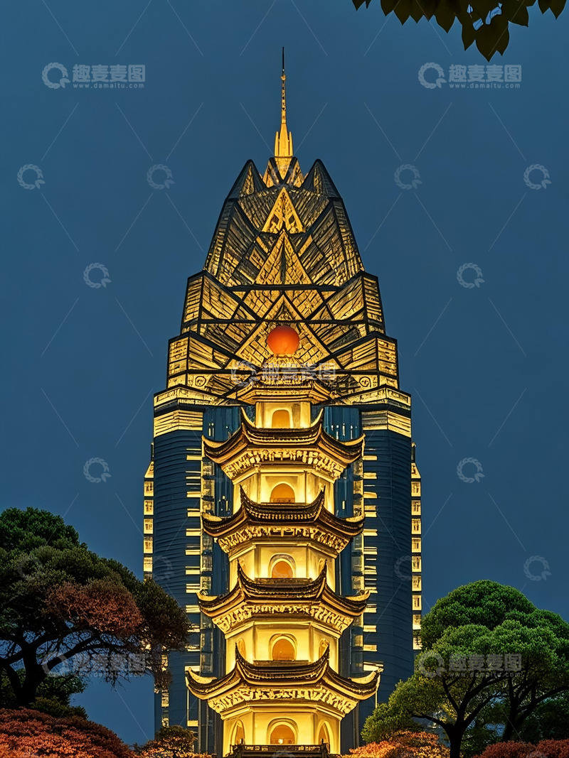 高清大图下载【趣麦麦图】温州地标世贸大厦3