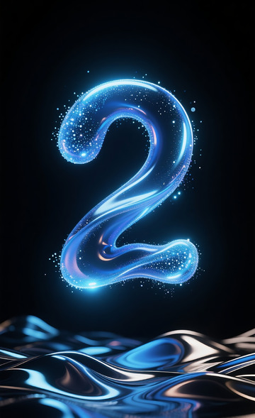 漂浮液体数字2