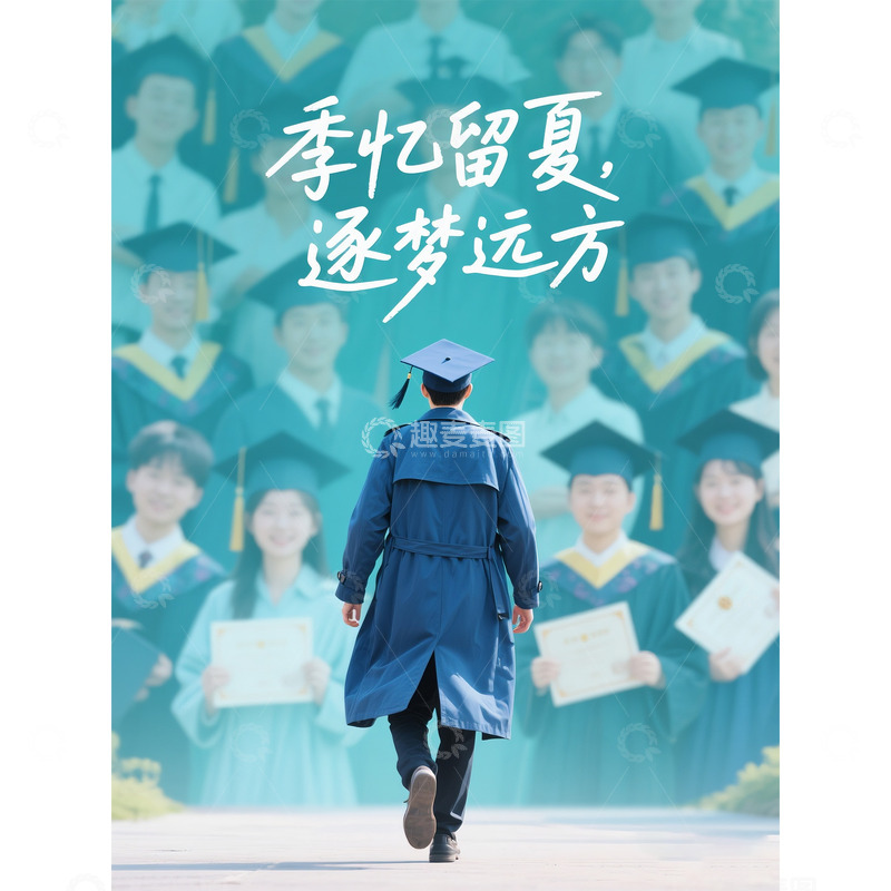 高清大图下载【趣麦麦图】毕业季背景图10
