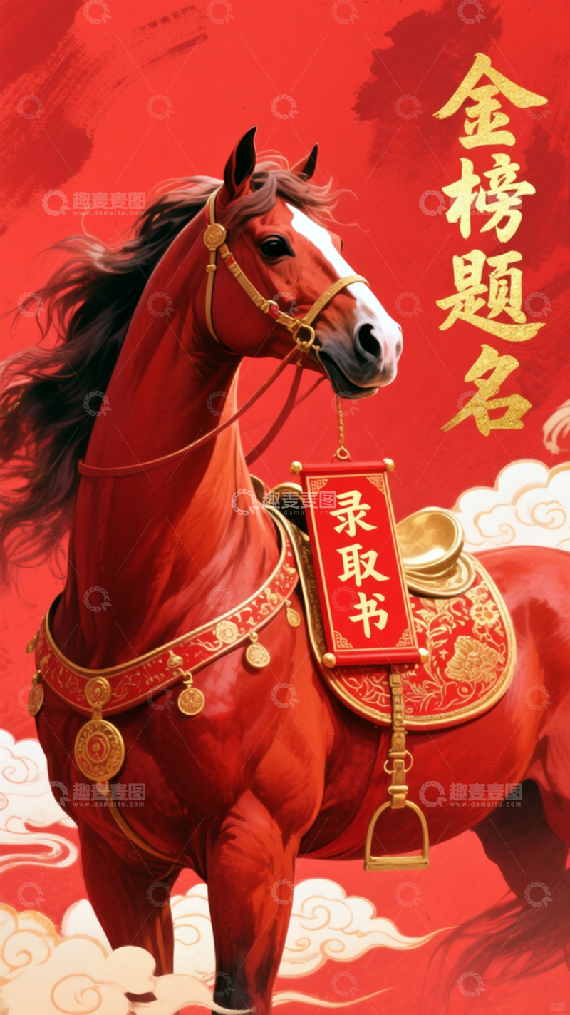 毕业季高考金榜题名宣传海报1