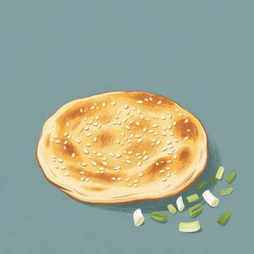 锅盔  成都   小吃