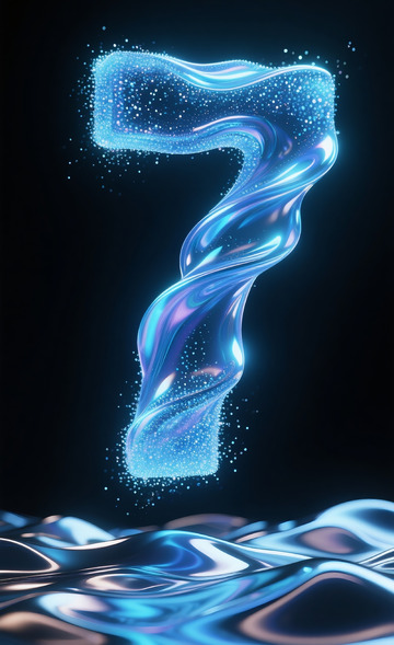 漂浮液体数字7