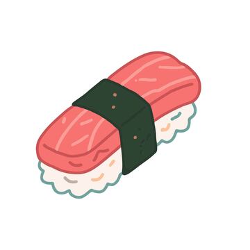 寿司卡通手绘插画
