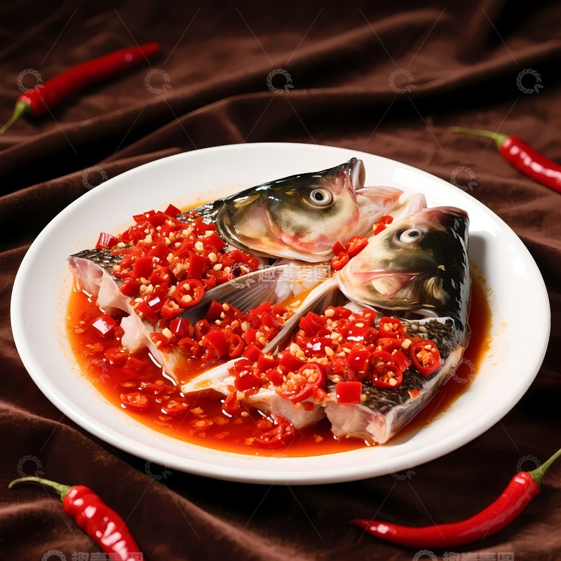 高清大图下载【趣麦麦图】剁椒鱼头美食1