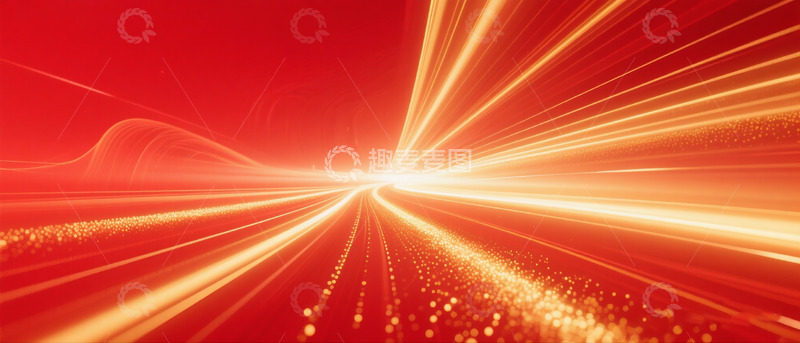 高清大图下载【趣麦麦图】红金主视觉背景14