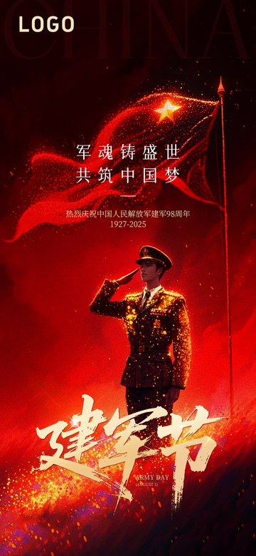 建军节系列海报