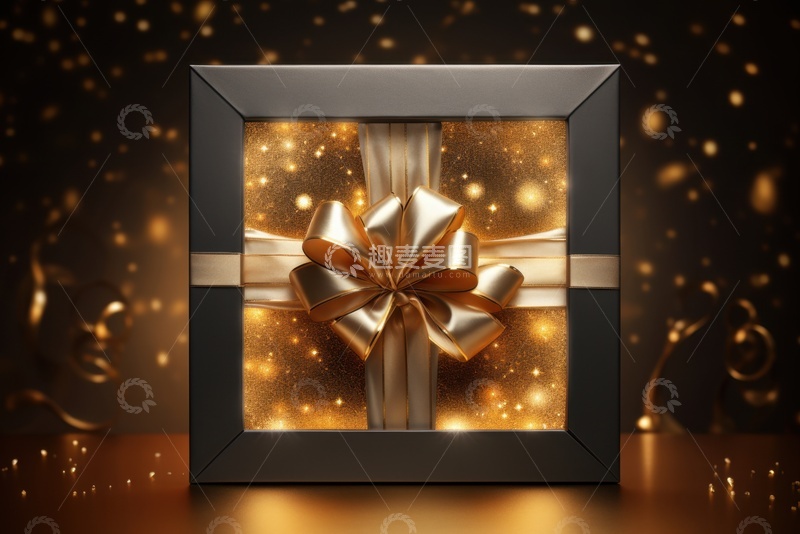 高清大图下载【趣麦麦图】一个豪华包装的礼品盒