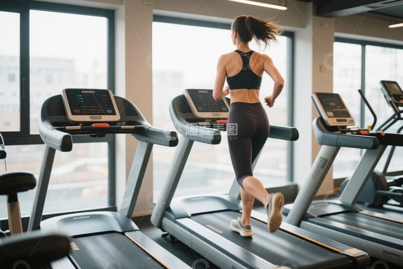 高清大图下载【趣麦麦图】跑步的健身女性6