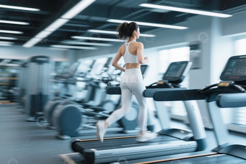 高清大图下载【趣麦麦图】跑步的健身女性2