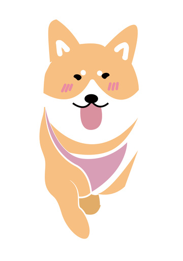 卡通动物小鹿矢量图