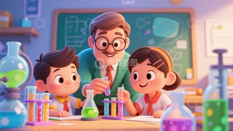 高清大图下载【趣麦麦图】科学实验知识探索7