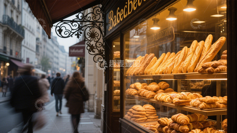 高清大图下载【趣麦麦图】街头面包店的温馨2