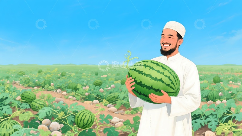 高清大图下载【趣麦麦图】宁夏西瓜插图1