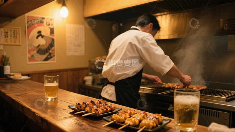 高清大图下载【趣麦麦图】日料店的烟火日常3