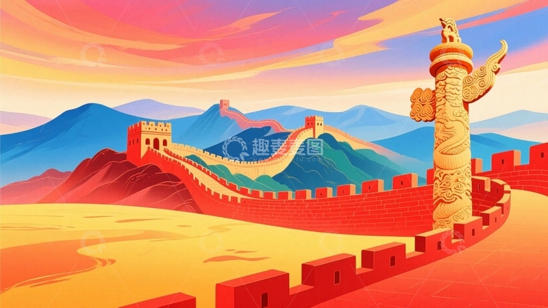 高清大图下载【趣麦麦图】万里长城壮丽风光16