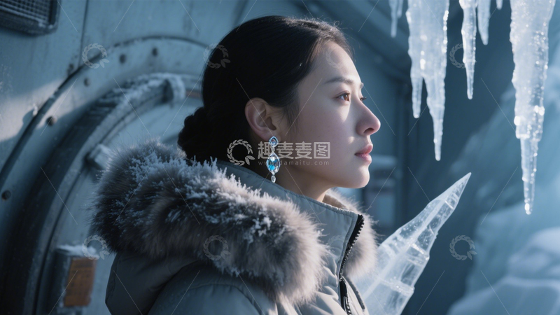 高清大图下载【趣麦麦图】冬日冰雪的清冷氛围感