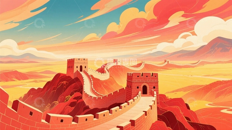 高清大图下载【趣麦麦图】万里长城壮丽风光2