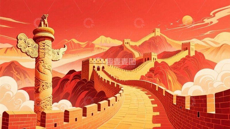 高清大图下载【趣麦麦图】万里长城壮丽风光14