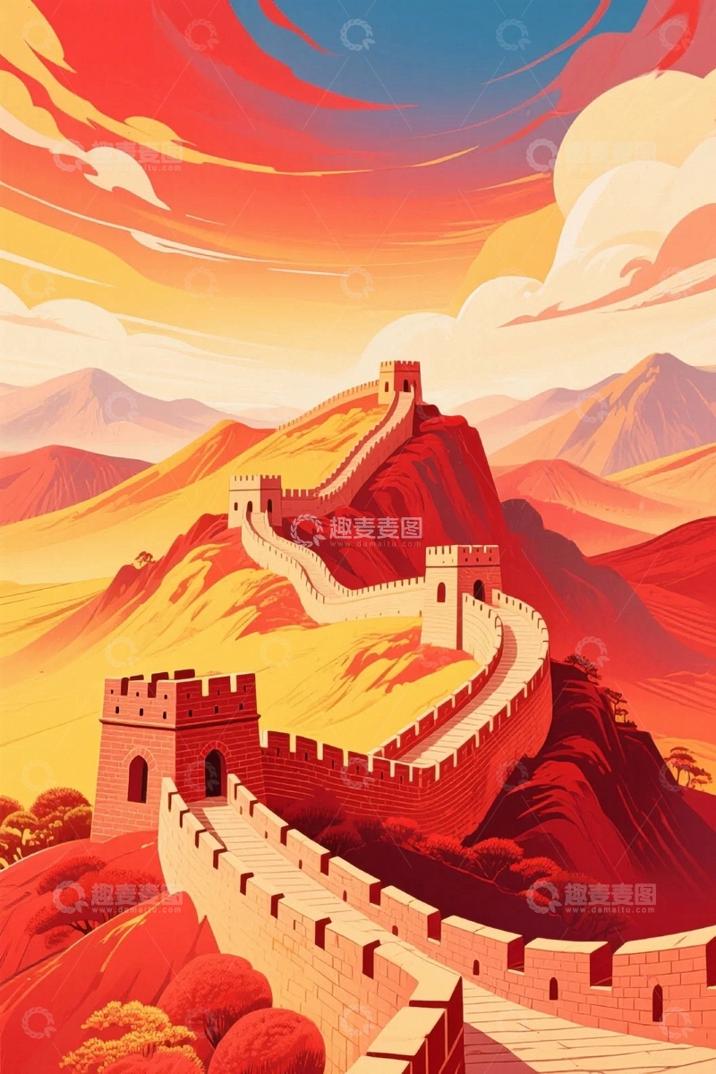 高清大图下载【趣麦麦图】万里长城壮丽风光3