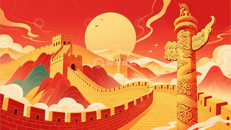 高清大图下载【趣麦麦图】万里长城壮丽风光18